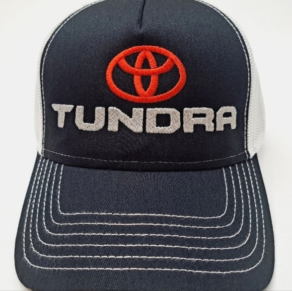 Toyota Tundra Embroidered Snapback Trucker Curved Bill Cap Hat Trucks JDM Retro - Picture 1 of 7